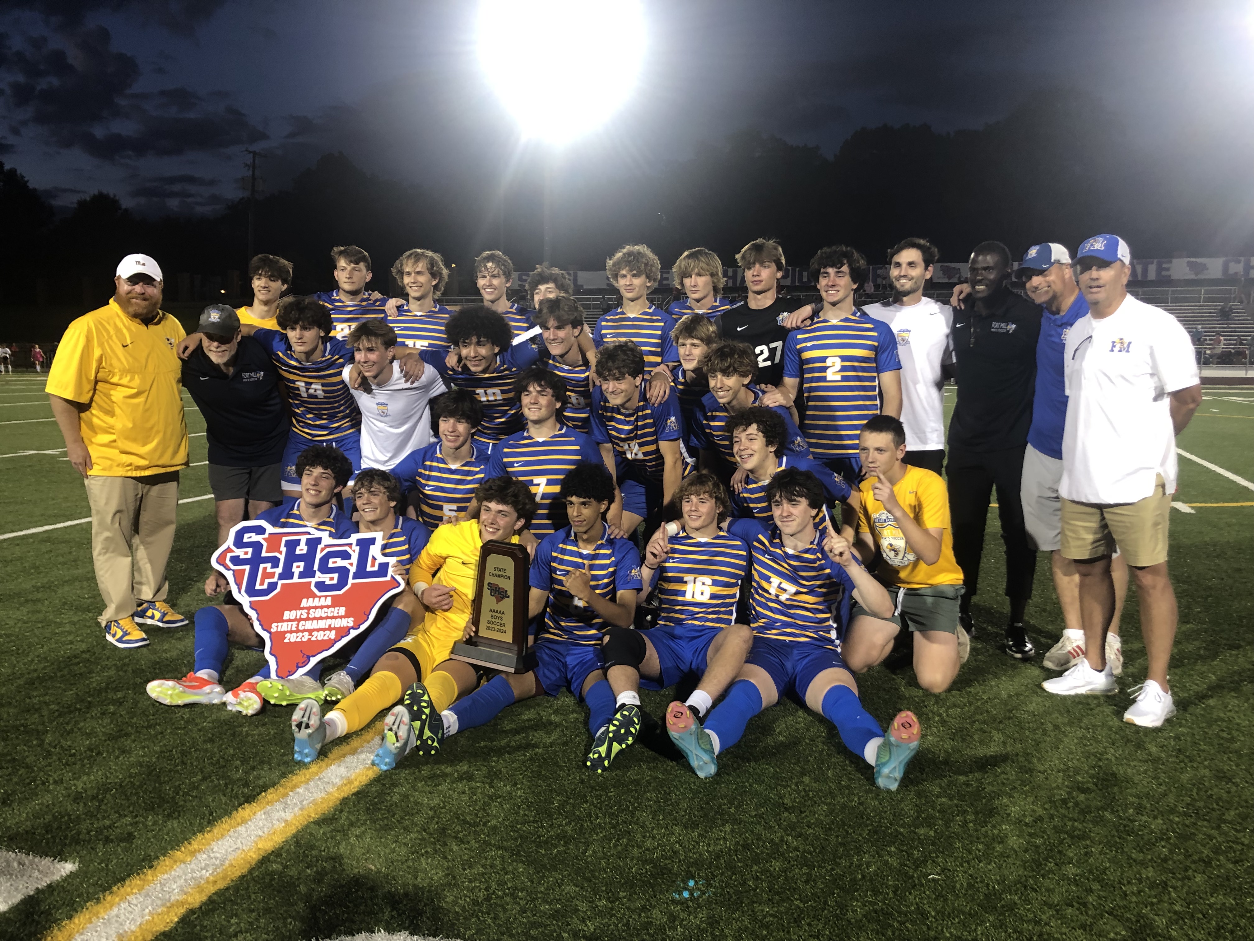 Fort Mill Yellow Jackets Secure 5A Boys Soccer State Title on a Marathon Match Against Stratford